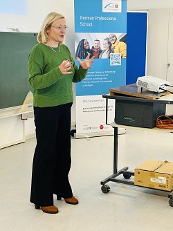 Friederike Krause hielt einen Vortrag. (Foto: Landratsamt/Andrea Hellmann)