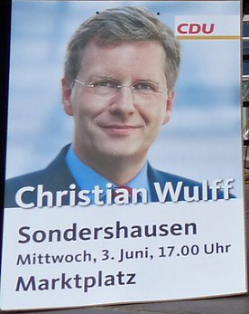 Bild: Plakat Christian Wulff