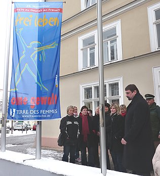 Bild: Fahnenaktion 2008
