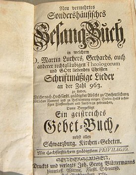 Bild: Gesangsbuch entdeckt