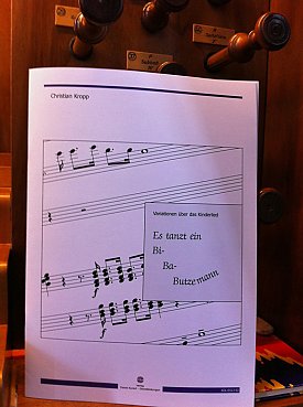 Bild: Kinderliedvariationen f&uuml;r die Orgel