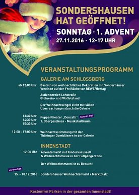 Bild: Sondershausen hat ge&ouml;ffnet!