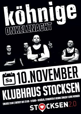 Bild: Onkelznacht im Klubhaus Stocksen