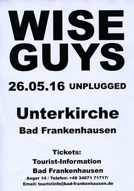 Bild: Konzert mit den Wise Guys in Bad Frankenhausen