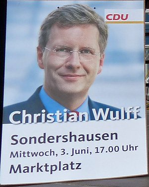 Bild: Plakat Christian Wulff