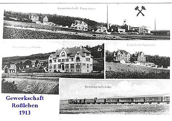Schacht Ro&szlig;leben 1913 (Foto: Archiv Hans-J&uuml;rgen Schmidt)