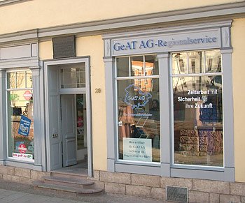 Gesch&auml;ftsstelle GeAT AG (Foto: Karl-Heinz Herrmann)