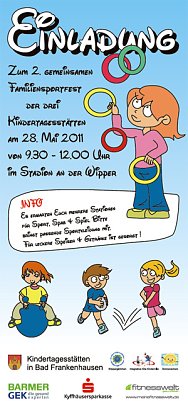 Flyer Sportfest (Foto: Kindervilla Bad Frankenhausen)