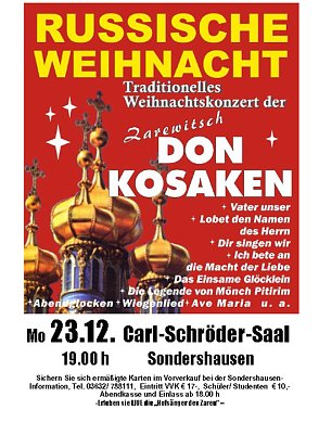 Russische Weihnacht (Foto: Stadt Sondershausen)