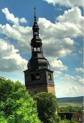 Schiefer Turm gerettet (Foto: Stadt Bad Frankenhausen)