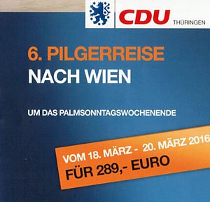 Pilgerreise nach Wien (Foto: Wahlkreisb&uuml;ro Gudrun Holbe)