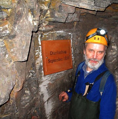 Durchschlag 1855 mit Klaus-J&uuml;rgen Fritz. (Foto: Klaus-J&uuml;rgen Fritz)