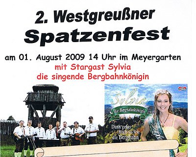 Westgreu&szlig;ener Spatzenfest (Foto: Mosebach)
