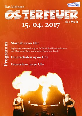 Osterfeuer in Bad Frankenhausen (Foto: Domizil)