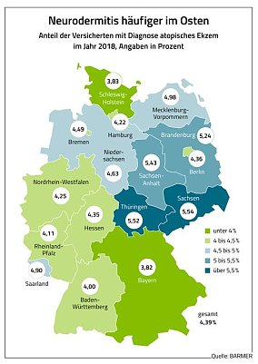 Neurodermitis in Th&uuml;ringen weit verbreitet (Foto: Barmer)