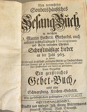 Bild: Gesangsbuch entdeckt