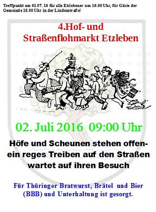 Bild: Auf zum 4. Etzlebener Flohmarkt