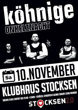 Bild: Onkelznacht im Klubhaus Stocksen