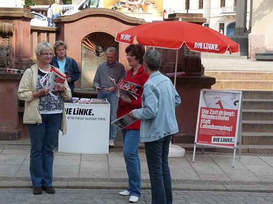 Mindestlohn statt Lohndumping! (Foto: Karl-Heinz Herrmann)