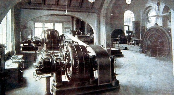 Die sogenannte "Elektrische Zentrale" im Kaliwerk "Gl&uuml;ckauf" Sonderhausen um 1913 (Foto: Archiv Hans-J&uuml;rgen Schmidt)