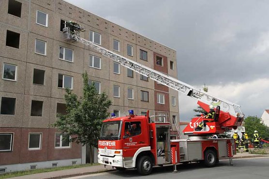 Brandausbruch nach Gasexplosion (Foto: G&uuml;nter Herting)