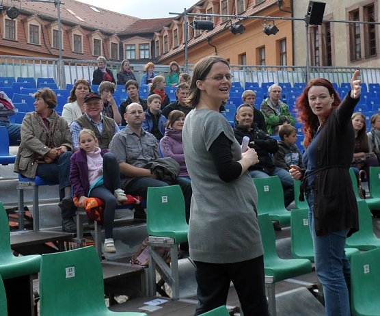 Hauptprobe besucht (Foto: R. Obst) Hauptprobe besucht (Foto: R. Obst)