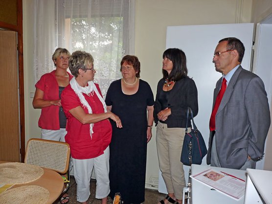 Zu Besuch im Frauenhaus (Foto: Karl-Heinz Herrmann)