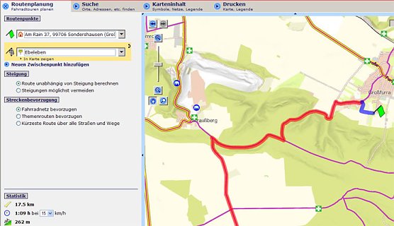 Routenplaner (Foto: Karl-Heinz Herrmann) Routenplaner (Foto: Karl-Heinz Herrmann)