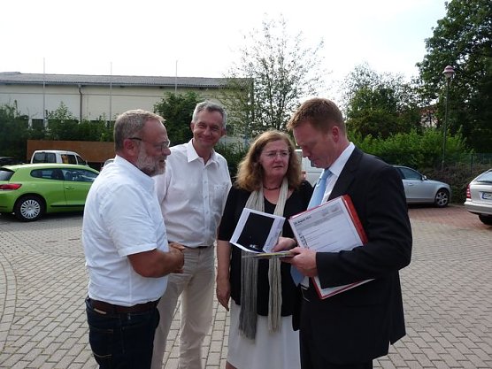 Matschie in der Talstra&szlig;e (Foto: Karl-Heinz Herrmann)