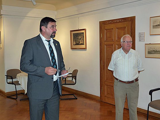 Ausstellung mit Bergbaumotiven (Foto: Karl-Heinz Herrmann) Ausstellung mit Bergbaumotiven (Foto: Karl-Heinz Herrmann)