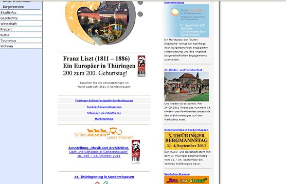 Screenshot der Homepage (Foto: Karl-Heinz Herrmann) Screenshot der Homepage (Foto: Karl-Heinz Herrmann)