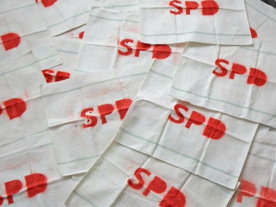 Putzlappenaktion (Foto: SPD Kyffh&auml;userkreis)