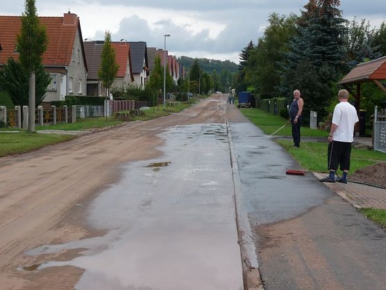 Hammatalstraße als Fluss (Foto: Karl-Heinz Herrmann) Hammatalstraße als Fluss (Foto: Karl-Heinz Herrmann)