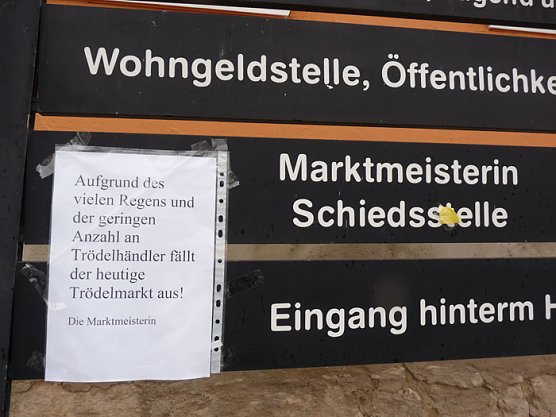 Ausfall Tr&ouml;delmarkt (Foto: Karl-Heinz Herrmann)