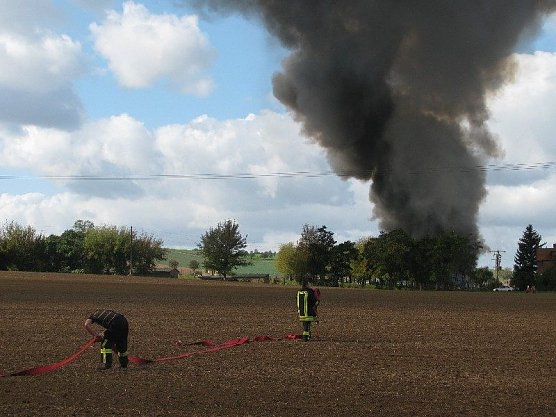 Feuer in Gehofen (Foto: Sebastian Hey)