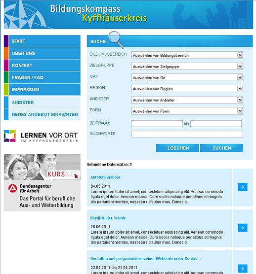 Bildungskompass verschafft &Uuml;berblick (Foto: Landratsamt Kyffh&auml;userkreis)