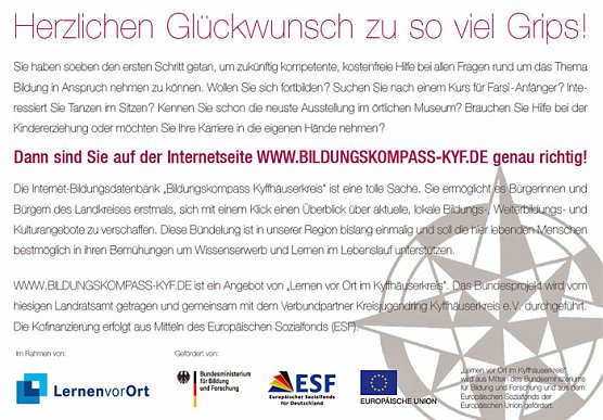 Bildungskompass verschafft &Uuml;berblick (Foto: Landratsamt Kyffh&auml;userkreis)