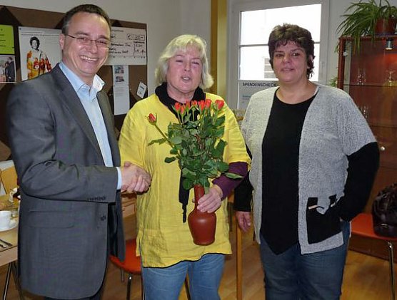 Zweimal Grund zum Feiern (Foto: Karl-Heinz Herrmann) Zweimal Grund zum Feiern (Foto: Karl-Heinz Herrmann)