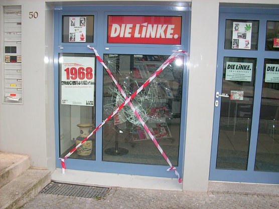 Gesch&auml;ftsstelle Die Linken (Foto: Karl-Heinz Herrmann)