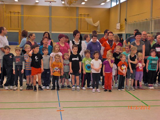 "Viel Spa&szlig; beim Familiensportfest" (Foto: Kindervilla Bad Frankenhausen)