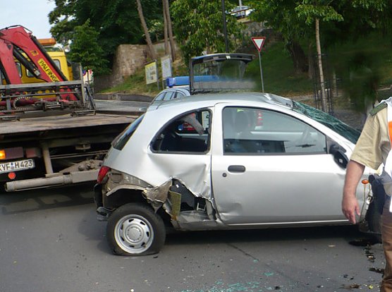 Unfall Lohstra&szlig;e (Foto: Hans-J&uuml;rgen Schmidt)