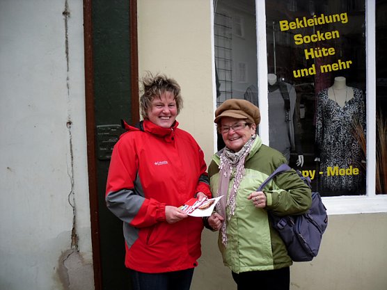 Stra&szlig;enwahlkampf (Foto: Die Linke Sondershausen)