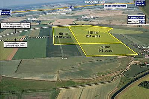 Das Kyffh&auml;user Industriegebiet (Foto: Landratsamt Kyffh&auml;userkreis)