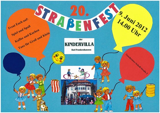 Straßenfest Kindervilla (Foto: Kindervilla Bad Frankenhausen) Straßenfest Kindervilla (Foto: Kindervilla Bad Frankenhausen)