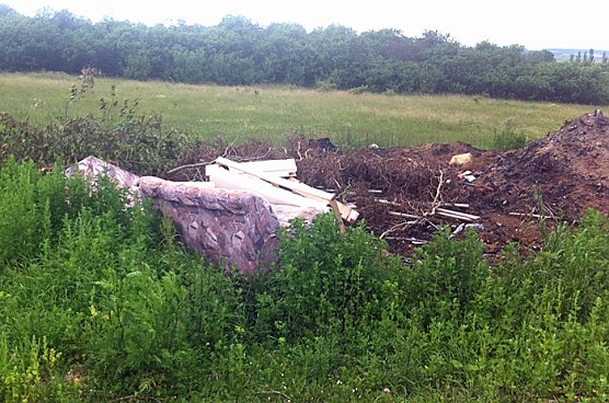 Widerrechtliche Ablagerungen (Foto: Stadt Sondershausen)