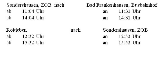 Fahrzeiten (Foto: Landratsamt Kyffh&auml;userkreis)