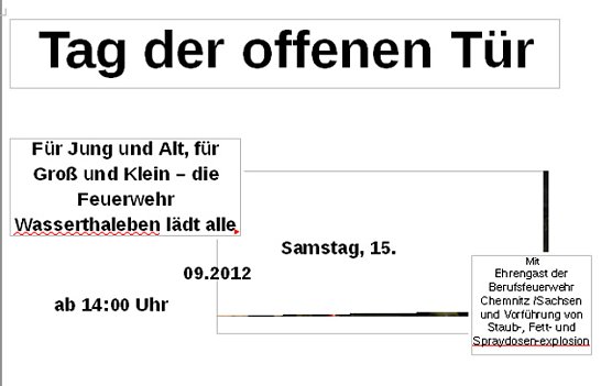 Erstmals Tore ge&ouml;ffnet (Foto: FFW Wasserthaleben)