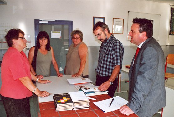 Diskussion in der F&ouml;rderschule Artern (Foto: Karl-Heinz Herrmann)