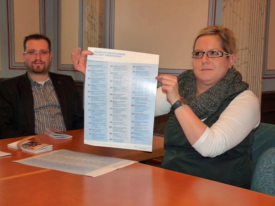 Heute wurde in Sondershausen in einer Pressekonferenz  der Neue Veranstaltungskalender der Stadt Sondershausen vorgestellt. (Foto: Karl-Heinz Herrmann)