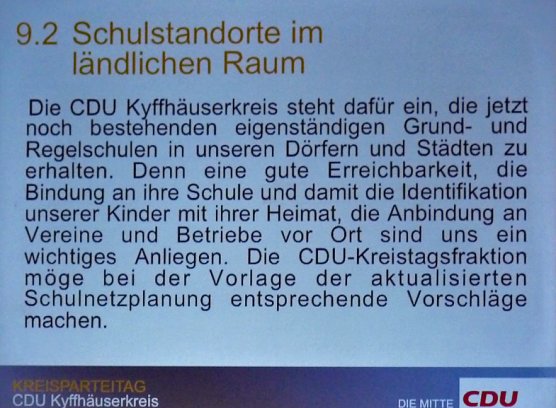 F&uuml;r Erhalt der Schulstandorte (Foto: Karl-Heinz Herrmann)